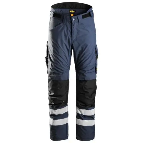 Snickers Workwear 6619 AllroundWork Vinterbukse marine/svart, korte, foret Marine/Svart