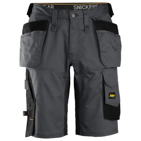 Snickers Workwear 6151 AllroundWork Shorts stålgrå / svart Stålgrå/Svart