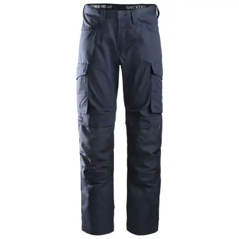 Snickers Workwear 6801 Arbeidsbukse marineblå knebeskyttelseslomme Marineblå