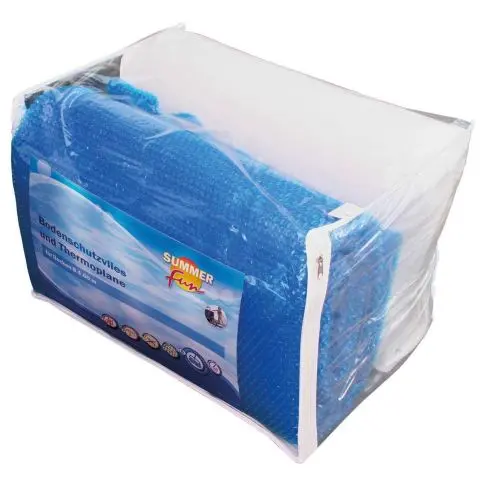 Planet Pool 2500681 Bunnbeskyttelsesmatte med termisk matte, Ø 244 cm