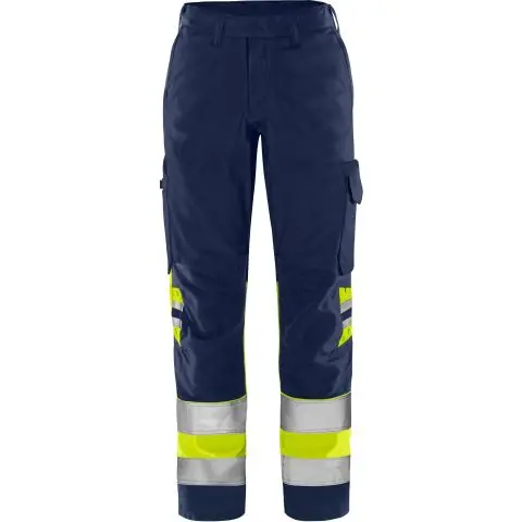 Fristads 2652 GPLU Arbeidsbukse varselgul/marineblå Varselgul/Marineblå