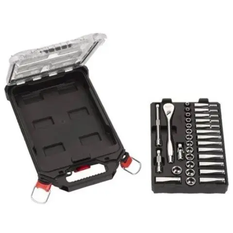Milwaukee 4932478813 Skralleskaft 3/8", med pipesett, 32 deler