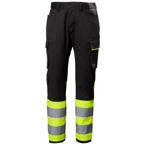 Helly Hansen Workwear UC-ME 77515_369 Arbeidsbukse varsel, svart/gul Varsel, Svart/Gul