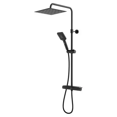 Gustavsberg GB4121843553 Takdusj 150 c/c, kvadrat Svart
