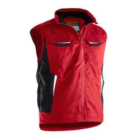 Jobman 7517 Vest rød, fôret Rød