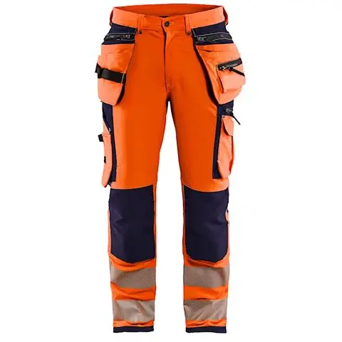 Blåkläder 199716425389C152 Arbeidsbukse varsling, oransje/marineblå C152