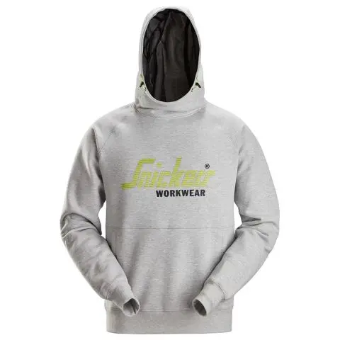 Snickers Workwear 2845-2800 Hettegenser med logo, grå Grå