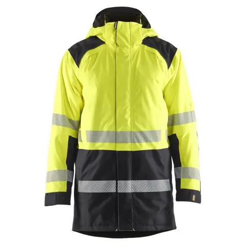 Blåkläder 4457198733994XL Vinterparka varsel, gul/svart 4XL