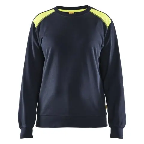 Blåkläder 340811588633M Genser marineblå/gul Marineblå/gul