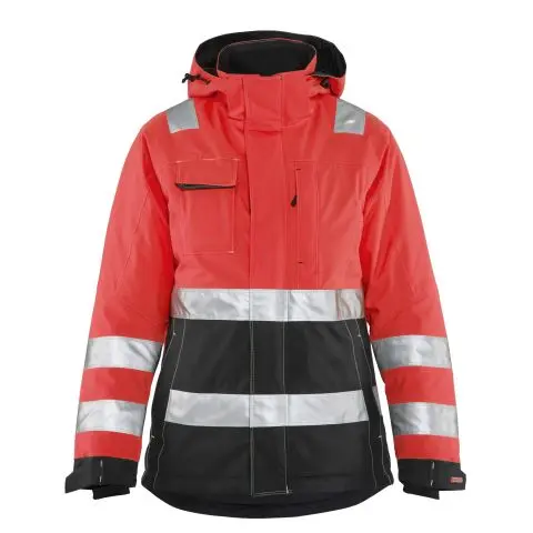 Blåkläder 487219875599XS Vinterjakke varsel, rød/svart XS