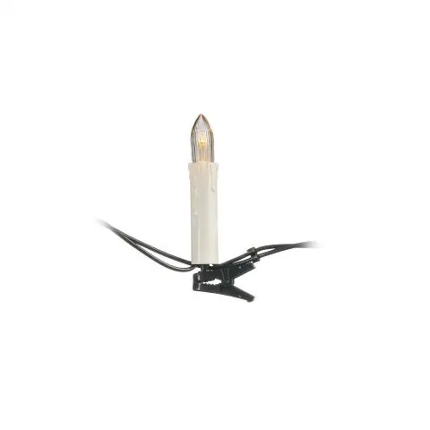 Konstsmide 2036-010 Juletrebelysning hvit, grønn kabel 15 LED