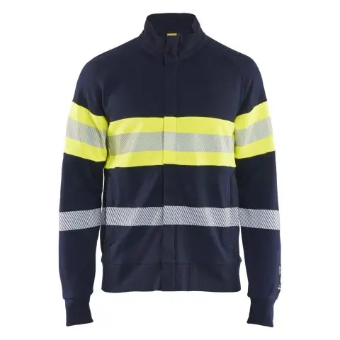 Blåkläder 346217628933XXXL Genser varsel, marineblå/gul, flammehemmende 3XL