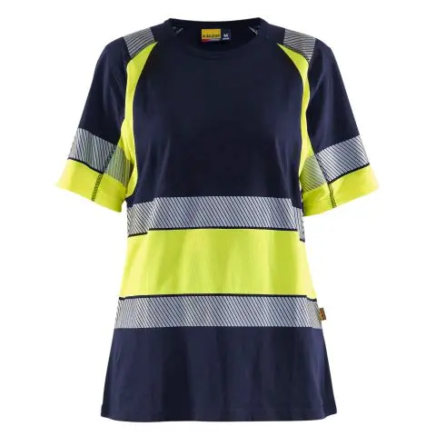 Blåkläder 341010308833XL T-skjorte varsler, marineblå/gul Marineblå/gul