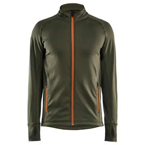 Blåkläder 473525394240XXL Fleecejakke skoggrønn/rust Skogsgrønn/rust