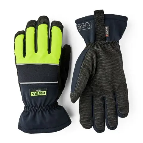 Hestra Pro Alto Czone Vinterhanske high-vis gul/svart 8