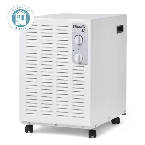Woods SW43FW I-EcoDefrost+ Avfukter med luftfilter, 190 m²
