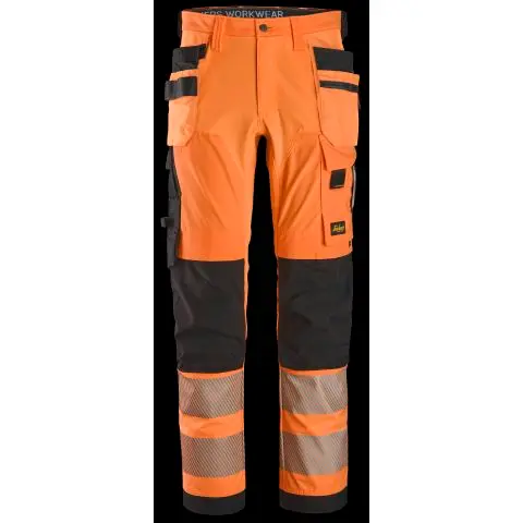 Snickers Workwear 6232 Midjebukse oransje/svart Oransje/Svart