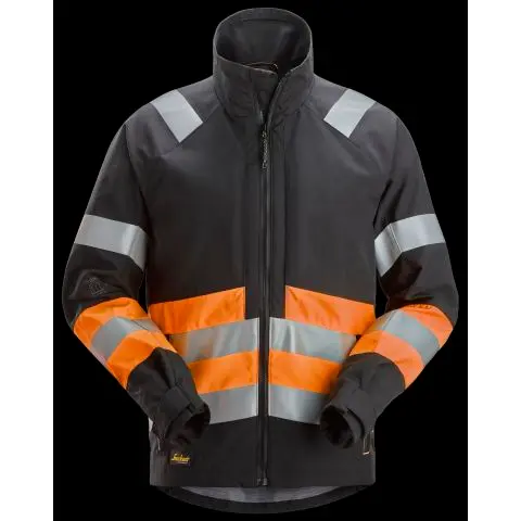 Snickers Workwear 1534-0455 Jakke varsel, svart/oransje Svart/oransje