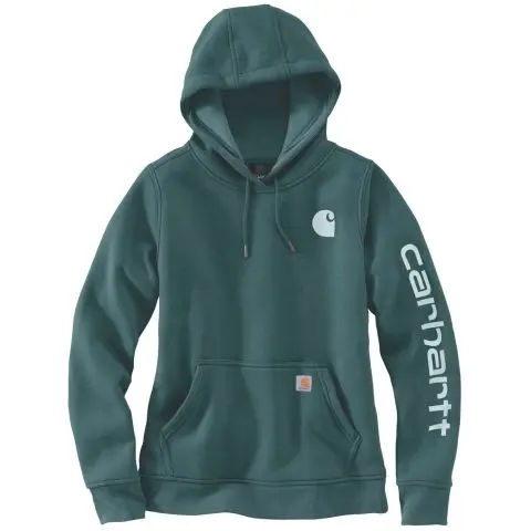 Carhartt Midweight Logo Sleeve Graphic Hettegenser Blå