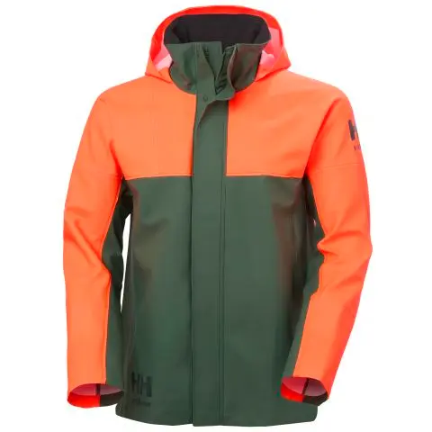 Helly Hansen Workwear 70293-264 Regnjakke Oransje/Grønn