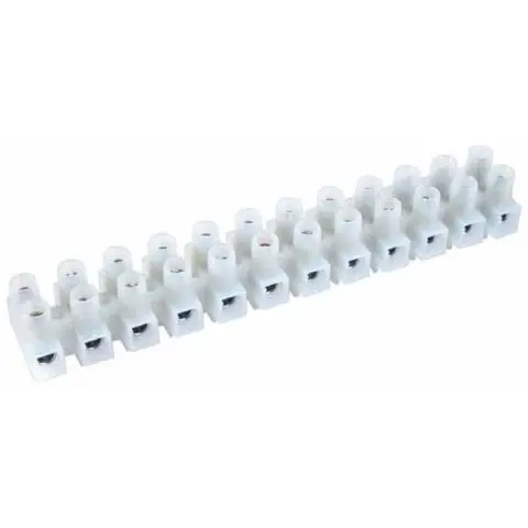 Rutab 1441068 Koblingslist 12-polet, hvit