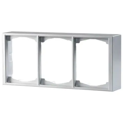 ABB Impressivo Forhøyningsramme 2-veis, aluminium 3 rom