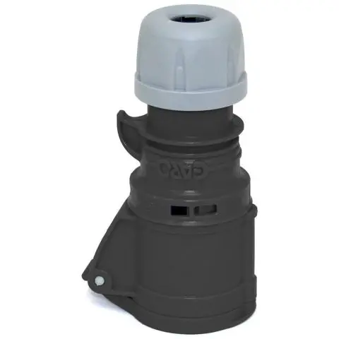 Garo S 316-7 Q Skjøtekontakt IP44, 4-polet 16 A, Quick Svart, 7 h