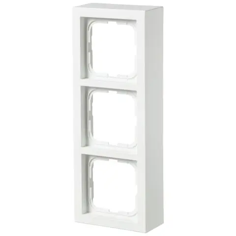 ABB 1723S85-884 Forhøyelsesramme 85 x 40 mm, hvit 3-roms