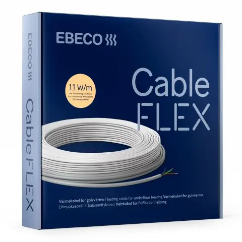 Ebeco Cableflex 11 Gulvvarmekabel serieresistiv 2-leder med skjerm 11 W/m