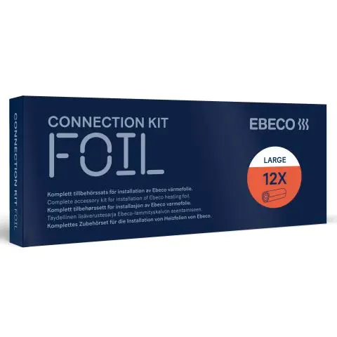 Ebeco 8960653 Tilbehørsett til varmefolie Large, for 12 folier