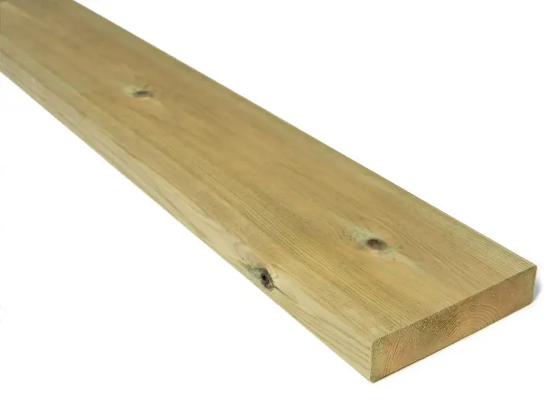 Terrassebord Furu 28x120x5100 Cu Impregnert Kl 1