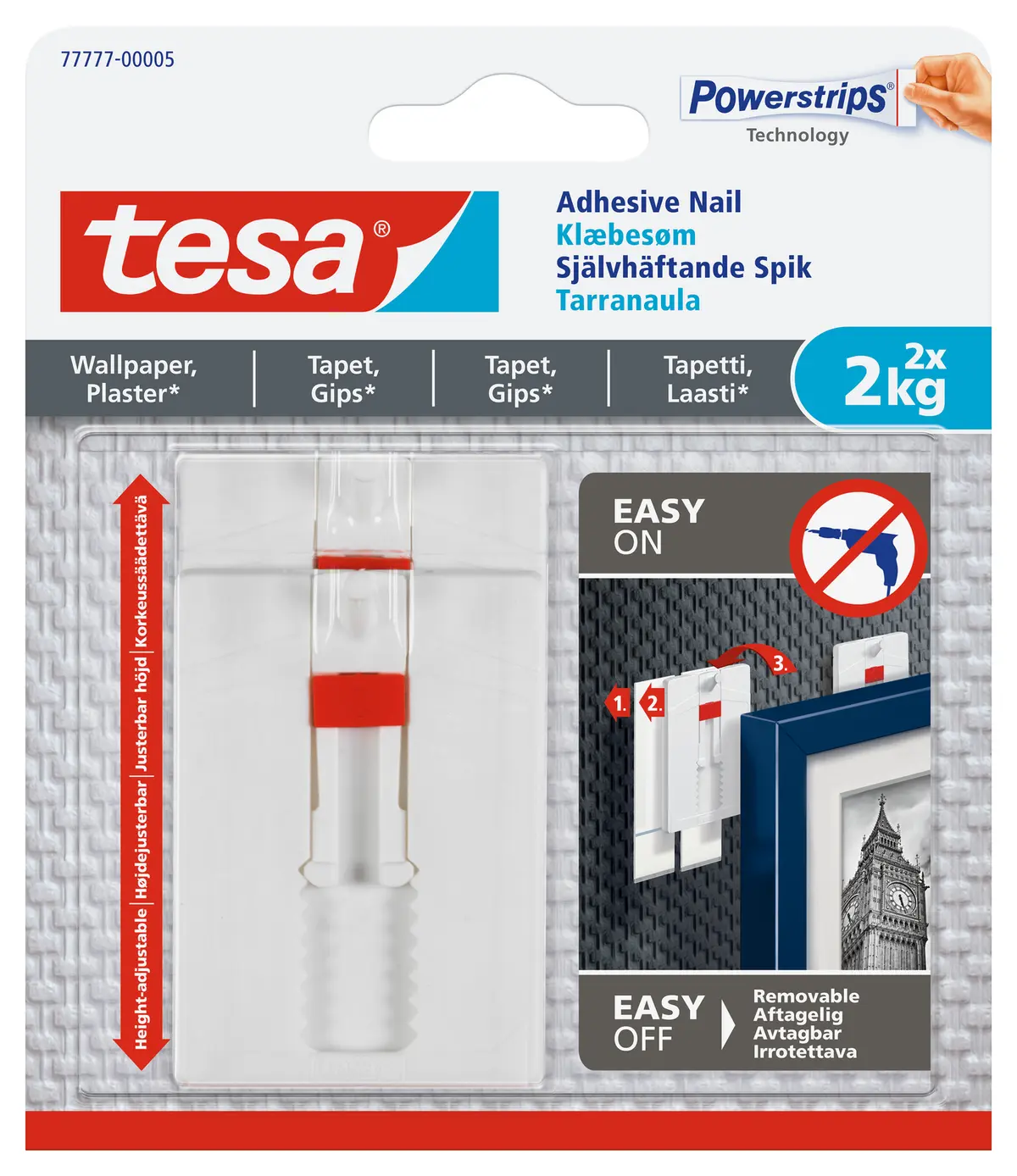 Limspiker Til Tapet Justerbar 2 Kg