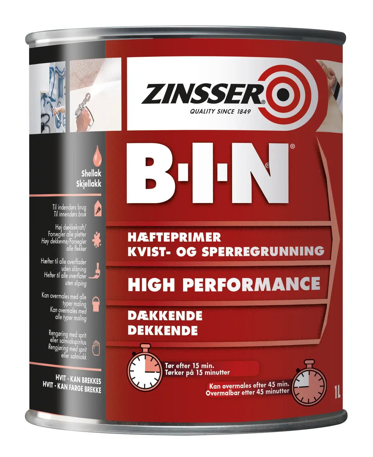 Kvist Og Sperregrunn Zinsser Bin 1l
