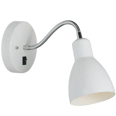 Vegglampe Cyclone Flex E14 Hvit