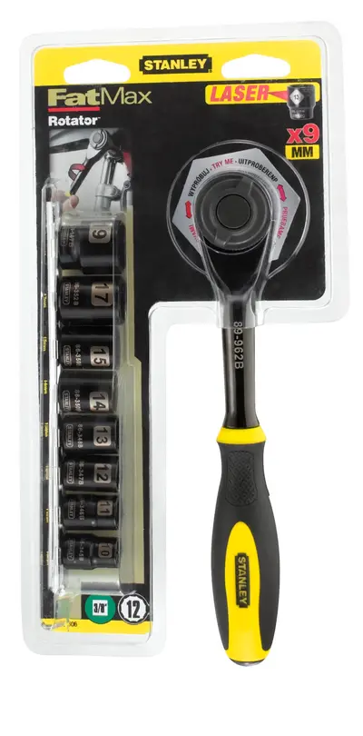 Pipenøkkelsett 3/8" - 9 Deler