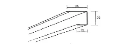 U-profil 0532 Ecophon