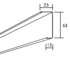 U-profil 0328/us 31-10 Hvit Ecophon