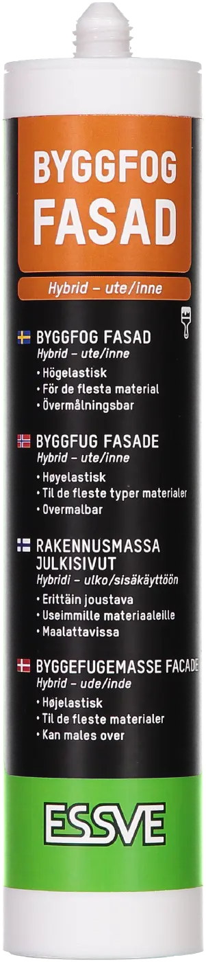 Byggfug Fasade Svart 300ml