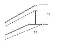 Korridorprofil 8113 L=2000 Ecophon