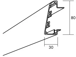 Profil Edge 500 1061 L=2400 Ecophon