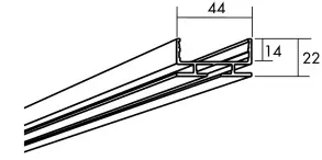 Profil Vp 1052 Alufarget L=2687 Eco