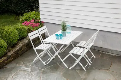 Spisebord Capri M/4 Stoler Hvit