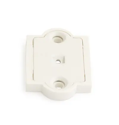 Festeplate 2434 Hvit Plast Sb