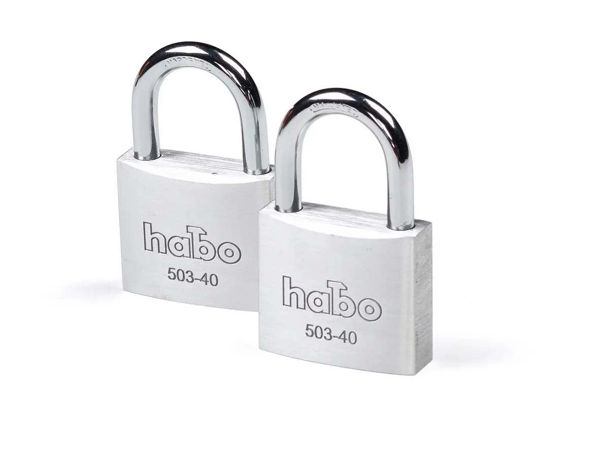Hengelås Habo 503-40 Twin Alu Sb