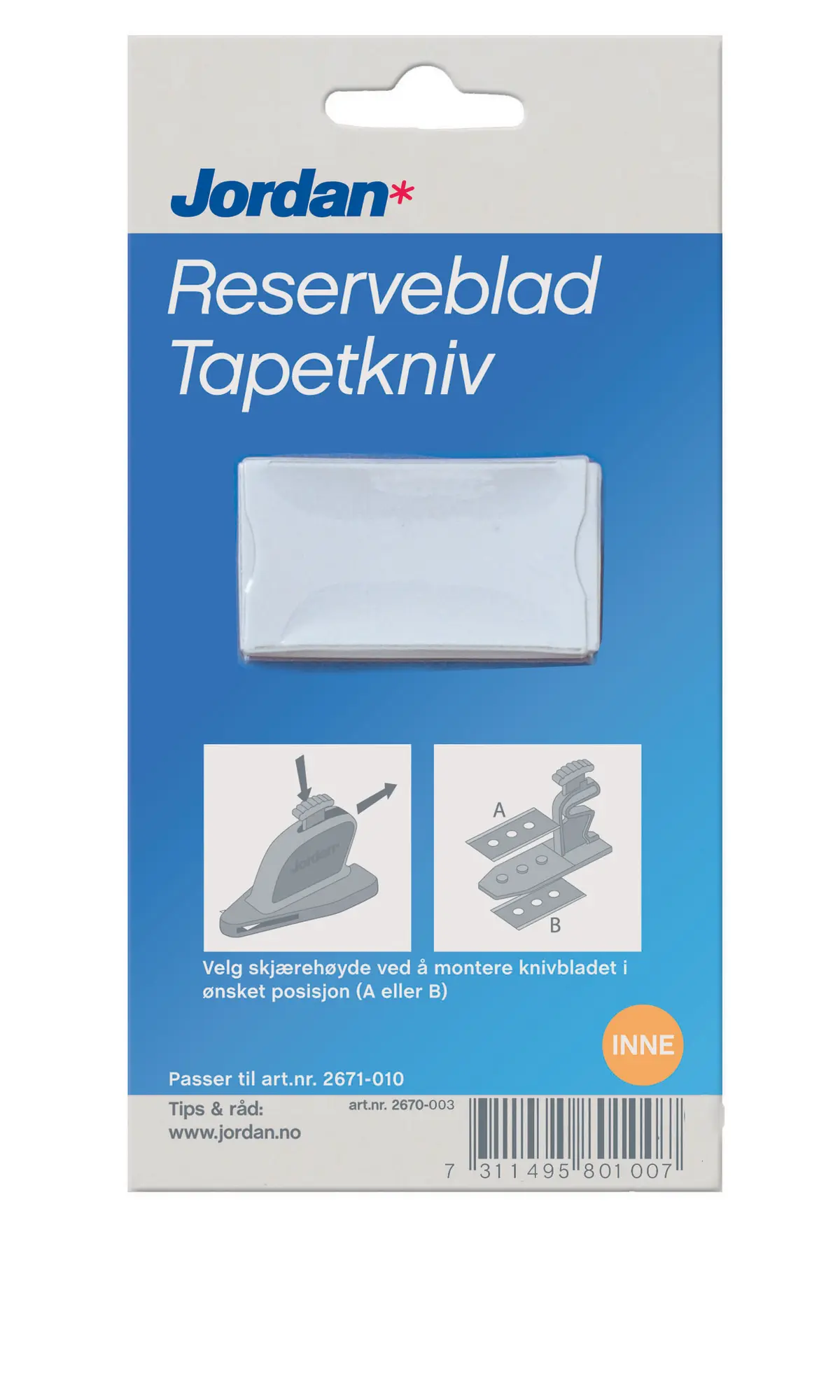 Blad Ekstra 631010 T Tapetkniv