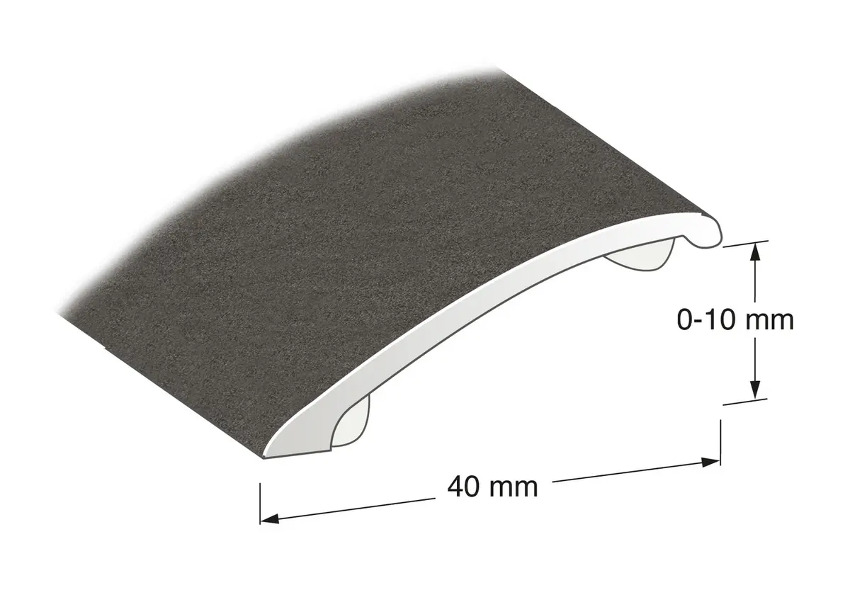 Nivålist Fix Grafitt 1000x40x0-10mm