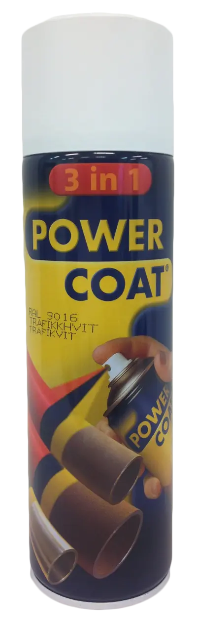 Power Coat 3in1 Spray Trafikkhvit