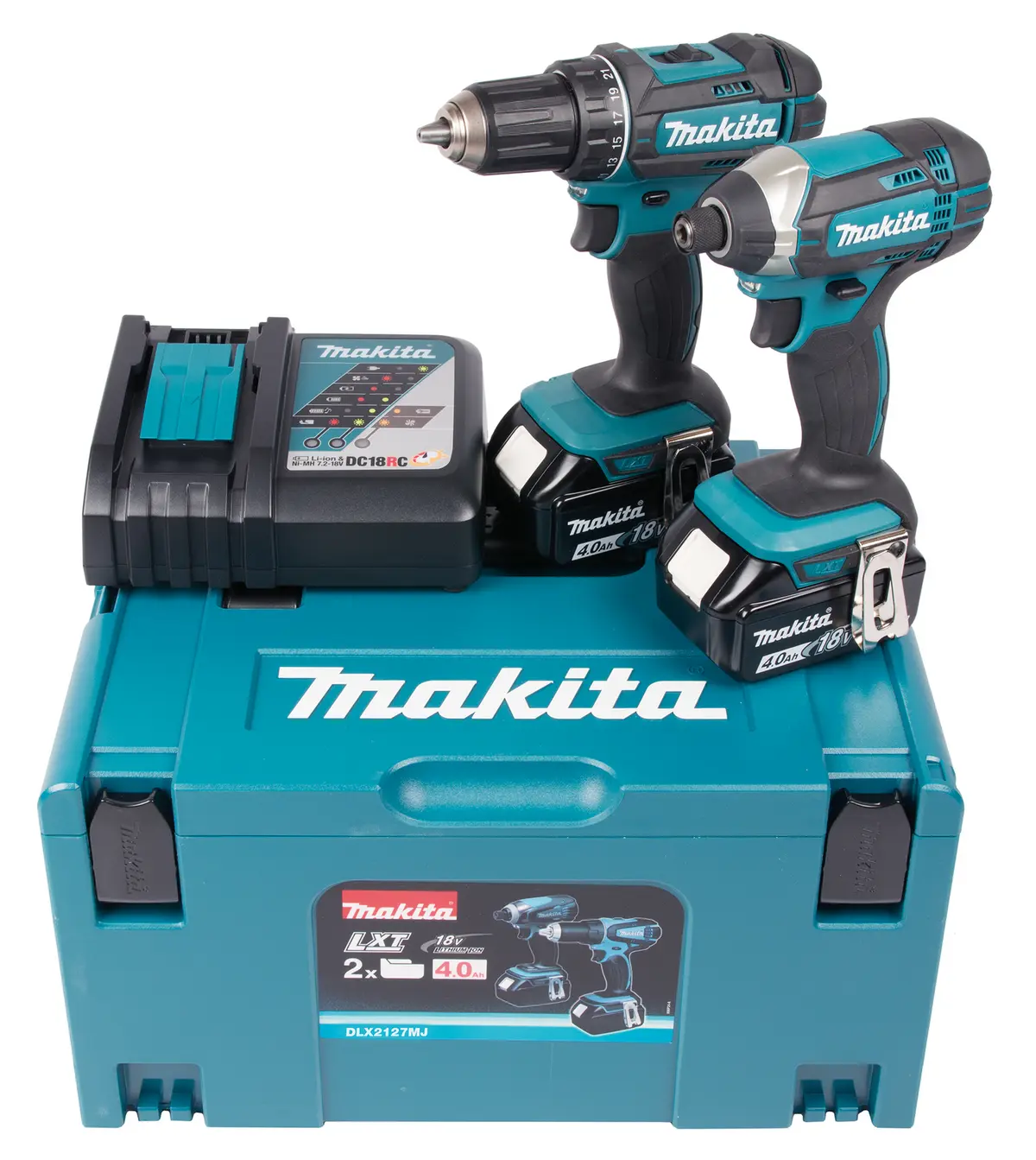 Kombosett 18v 4.0ah Dlx2127mj - Makita