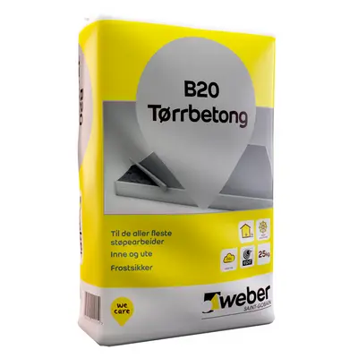 Weber B20 Tørrbetong 25kg S