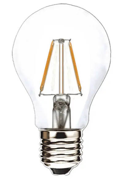 Lyspære Led Filament E27 60mm 2w